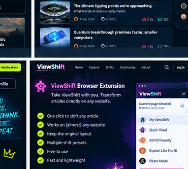 ViewShift browser reader